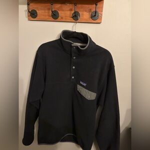 Patagonia Synchilla Snap-T Black Fleece Pullover